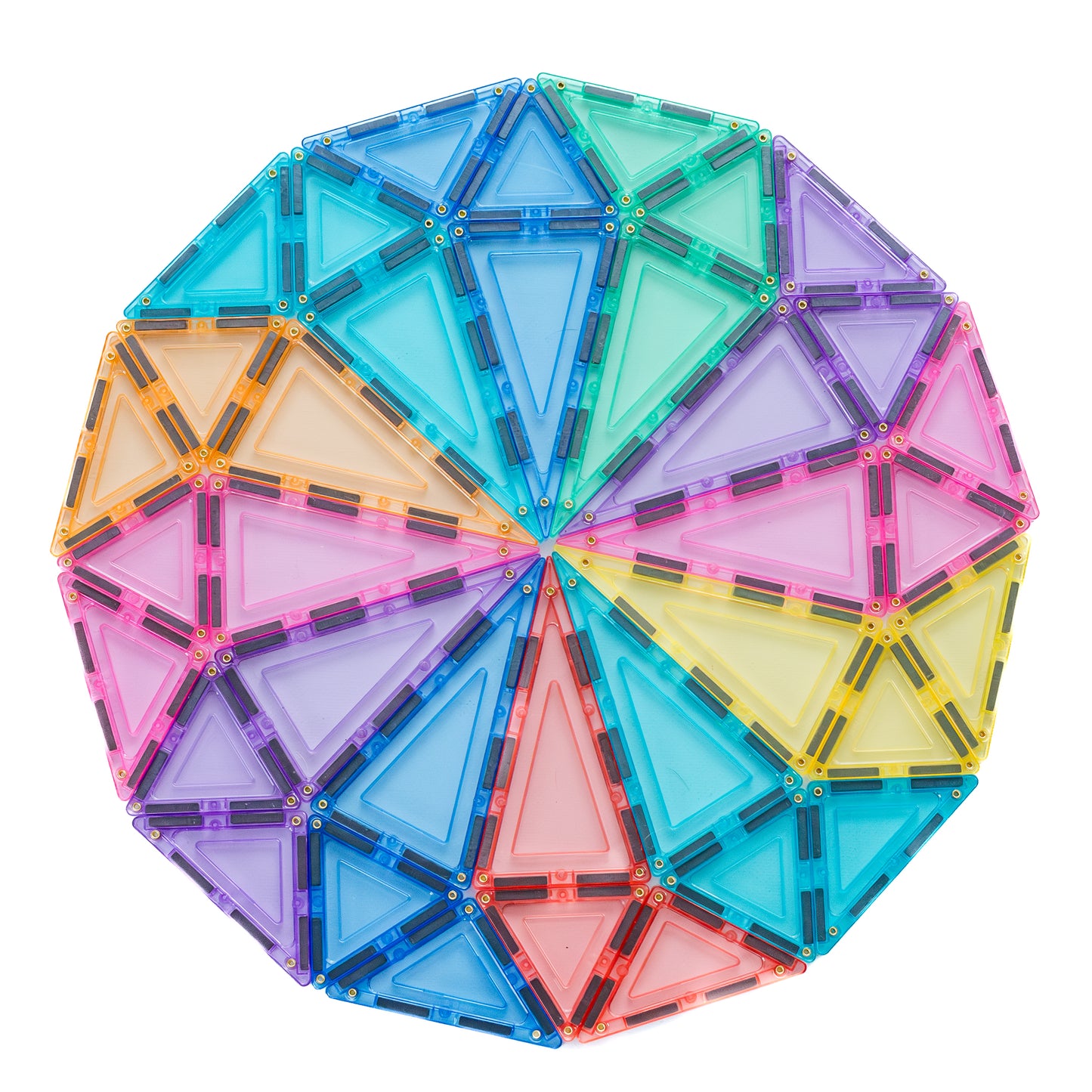 Magnetic Tiles - Pastel Builders Pack (112 Piece)