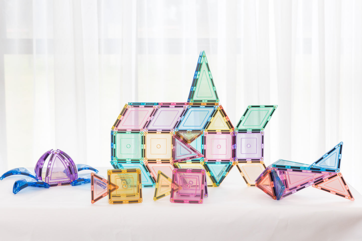 Magnetic Tiles - Pastel Builders Pack (112 Piece)