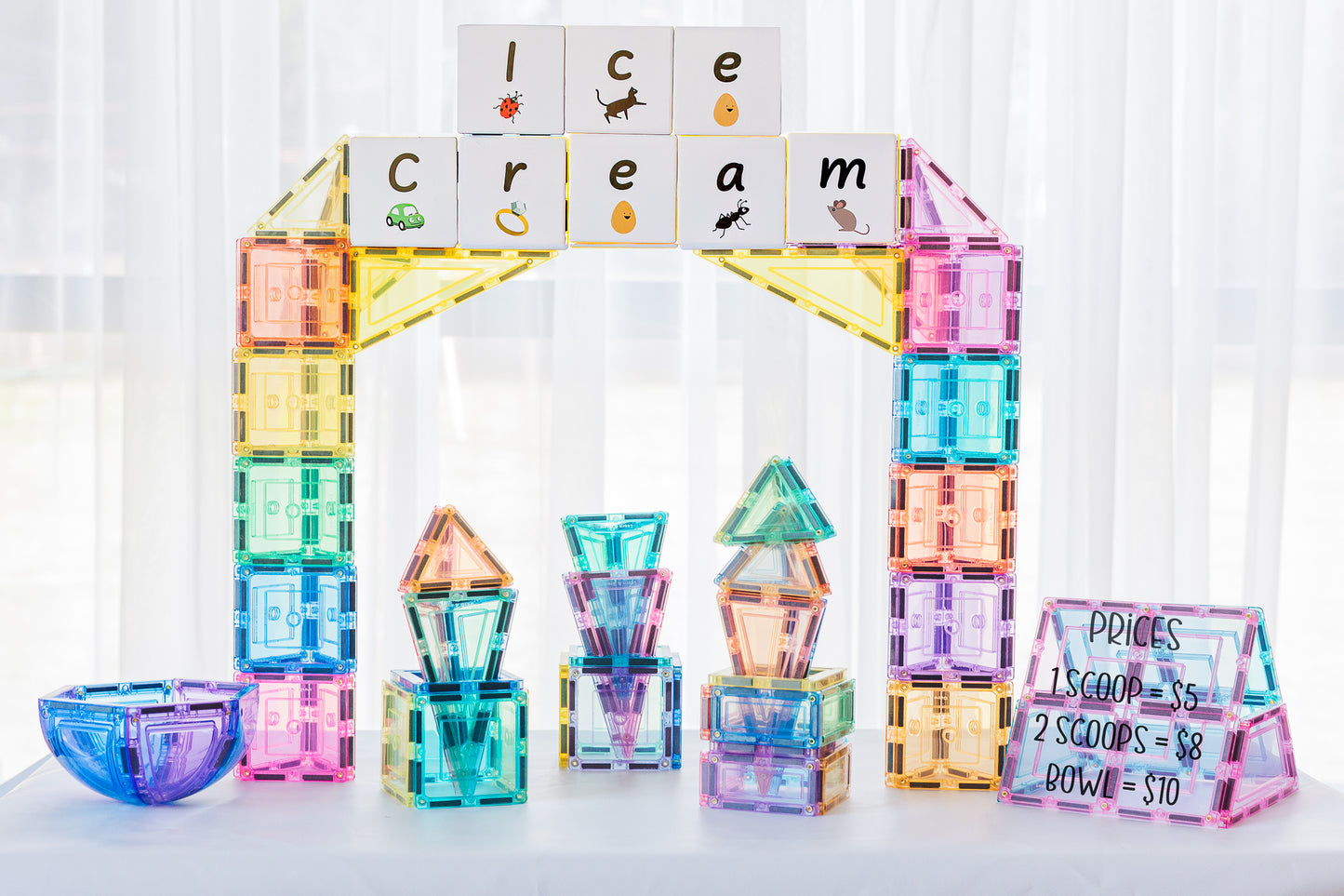 Magnetic Tiles - Pastel Builders Pack (112 Piece)