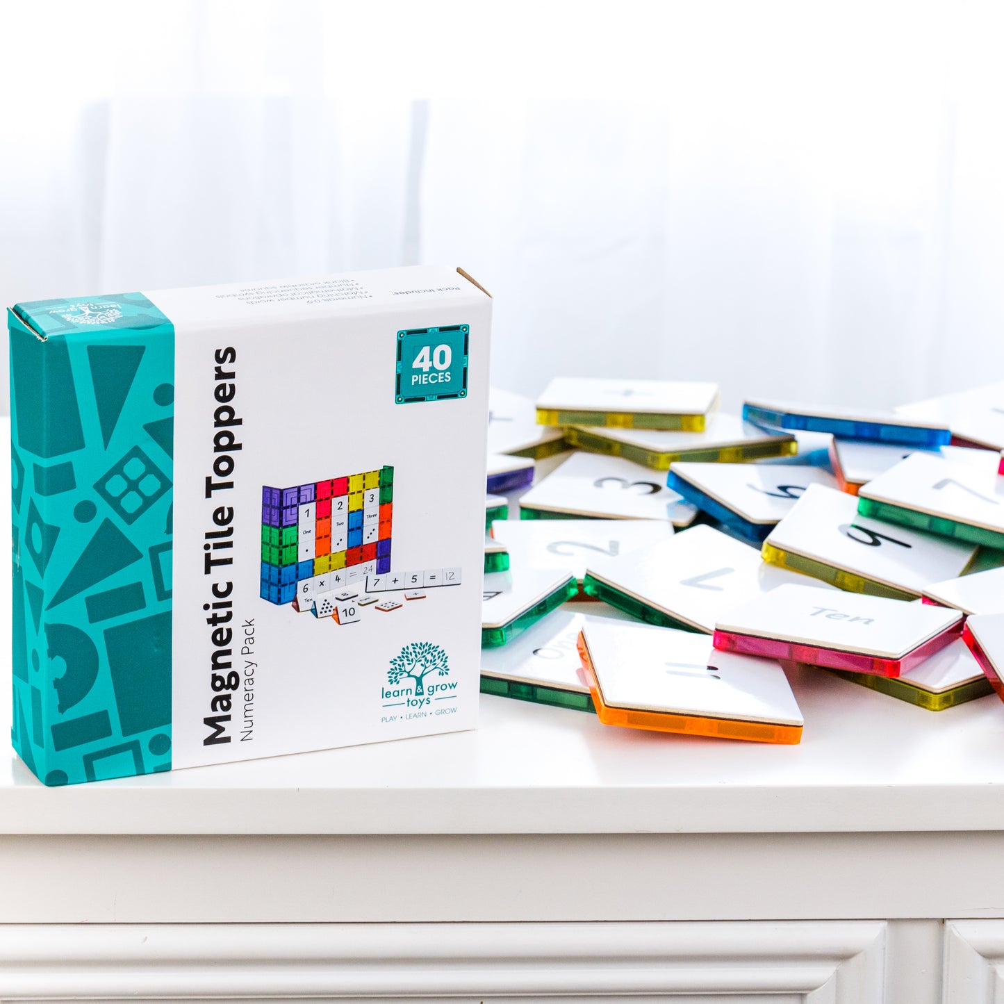 Magnetic Tile Topper - Numeracy Pack (40 piece)