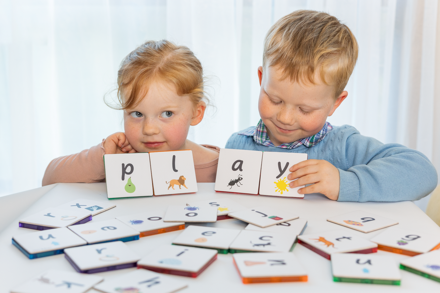 Magnetic Tile Topper - Lower Case Alphabet (40 piece)