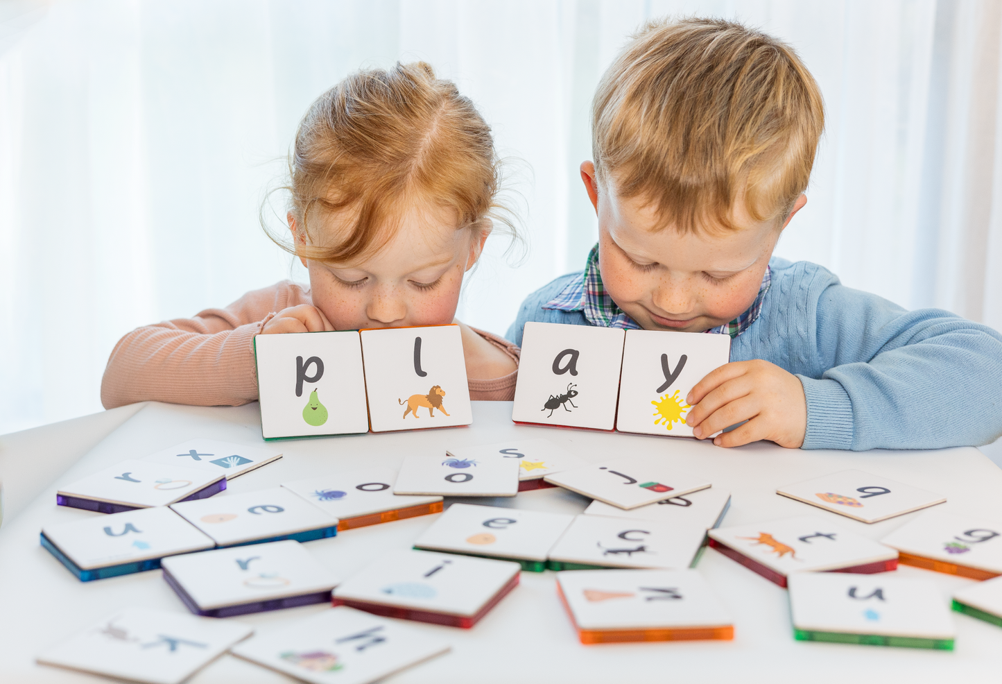 Magnetic Tile Topper - Lower Case Alphabet (40 piece)