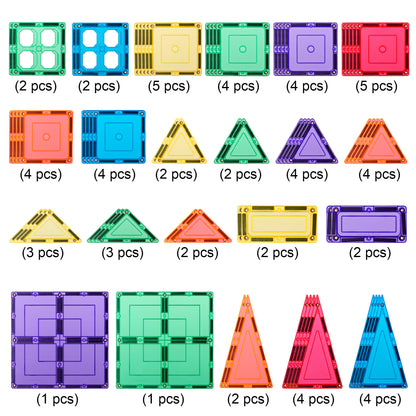 Magnetic Tiles - Base Pack (64 piece)