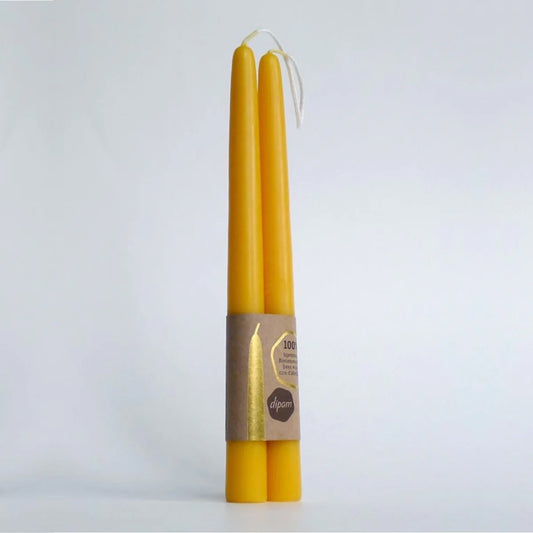 Dipam Beeswax Taper Candle 20x1.5cm