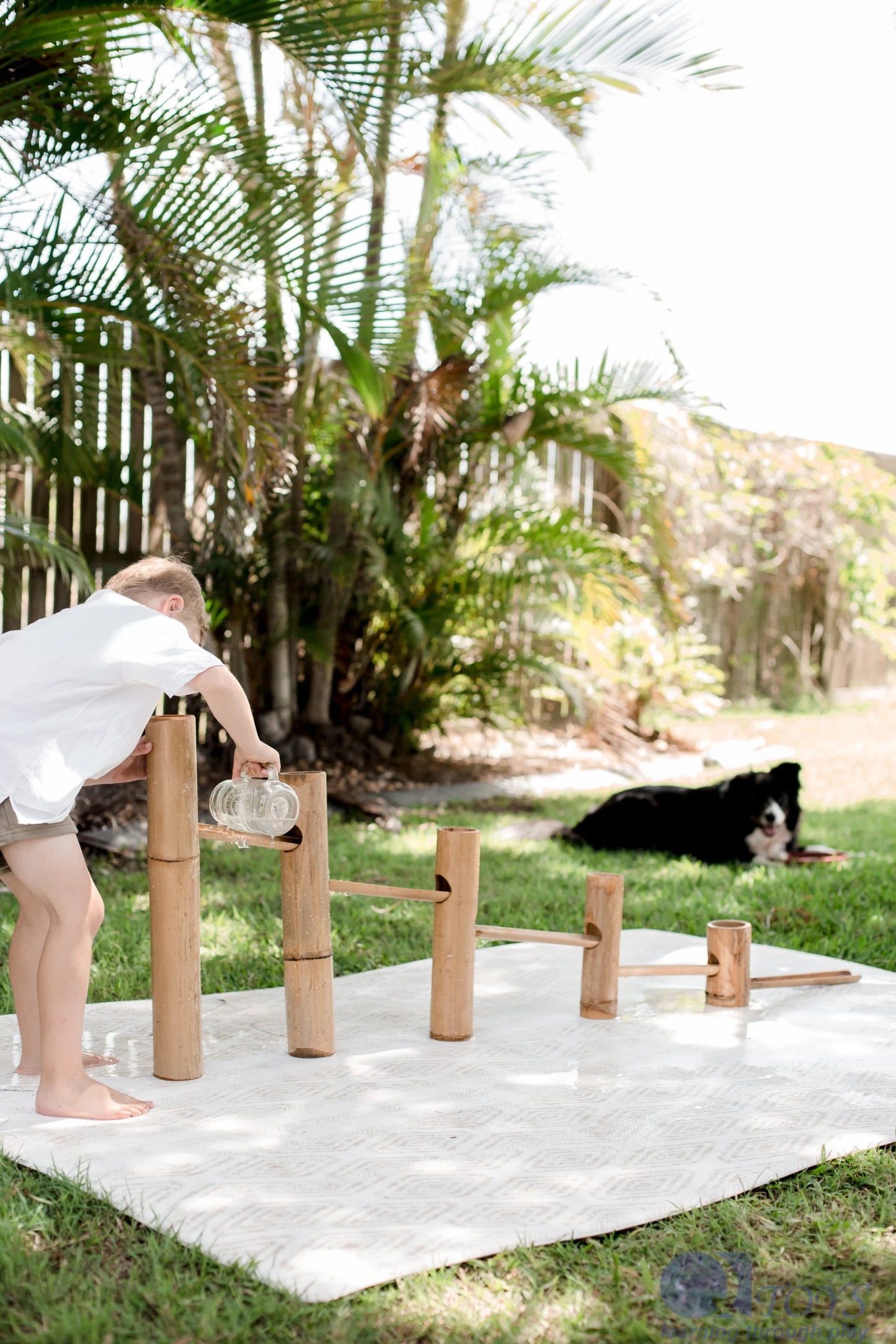 Bamboo Water and Ball Track