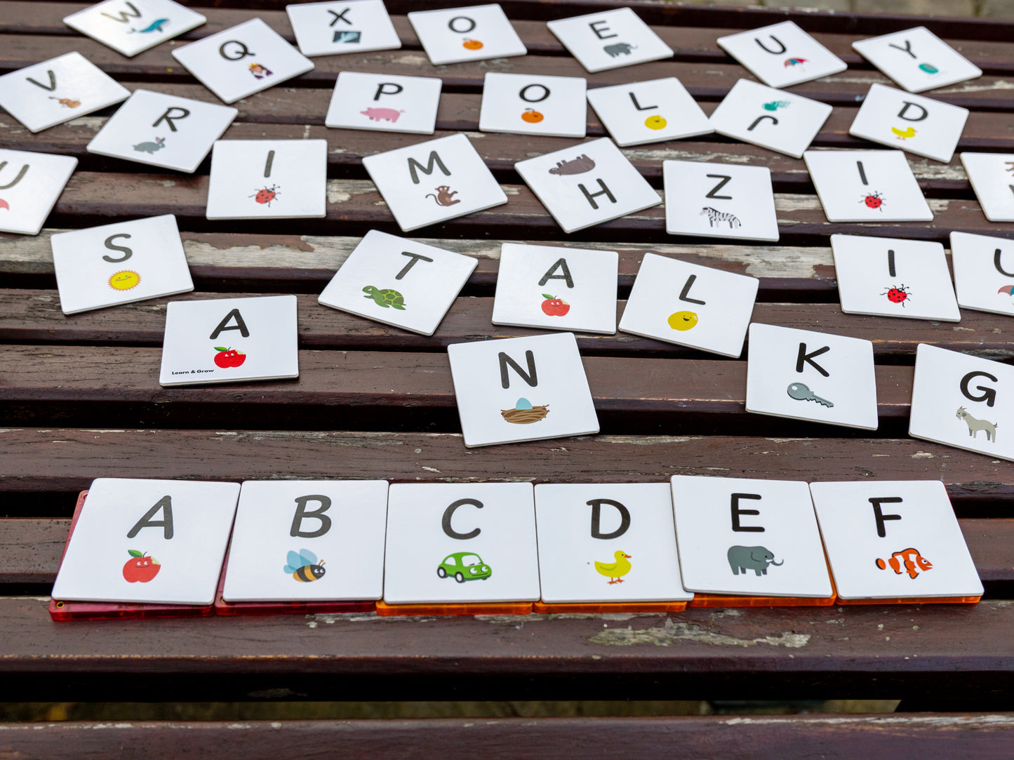 Magnetic Tile Topper - Upper Case Alphabet (40 piece)