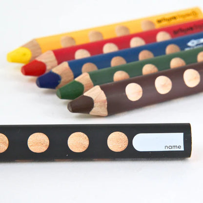 Lyra Groove 3-in-1 coloured pencils for kids, perfect for Montessori and Waldorf arts and crafts.