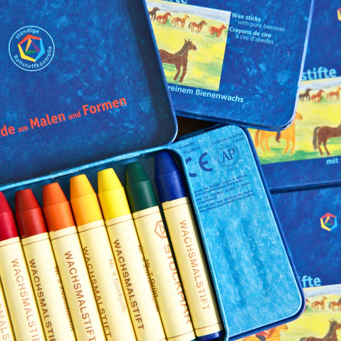 STOCKMAR Wax Stick Crayons - Set of 8